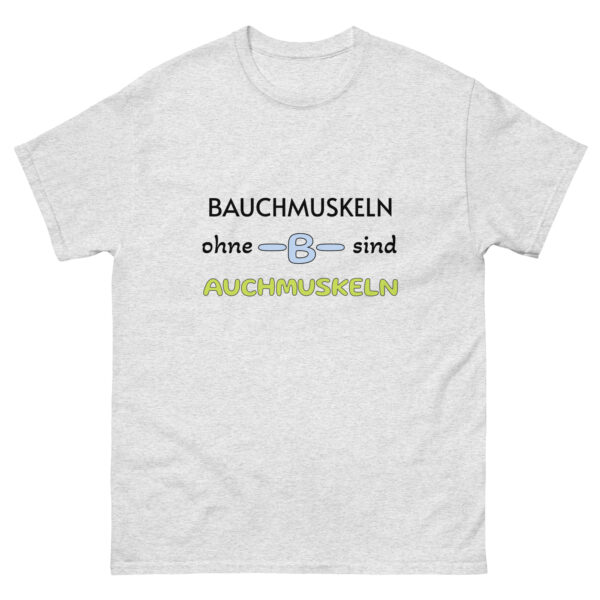 Herren-T-Shirt “Bauchmuskeln ohne B …”