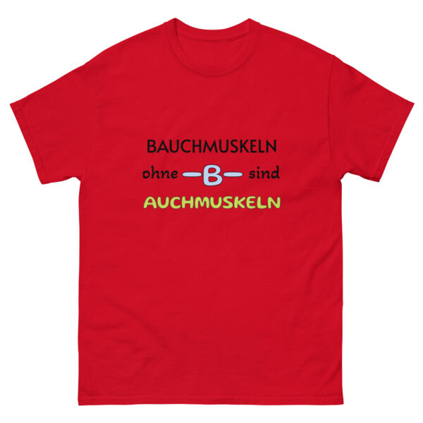 Herren-T-Shirt “Bauchmuskeln ohne B …”