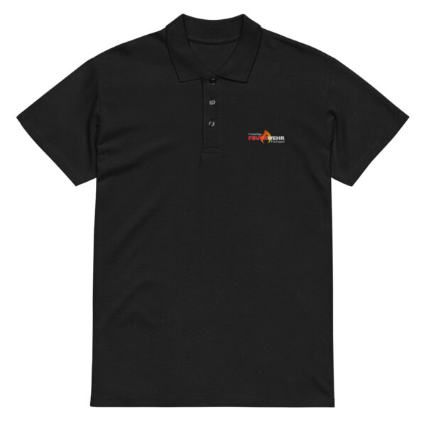 Premium-Poloshirt unisex – schwarz